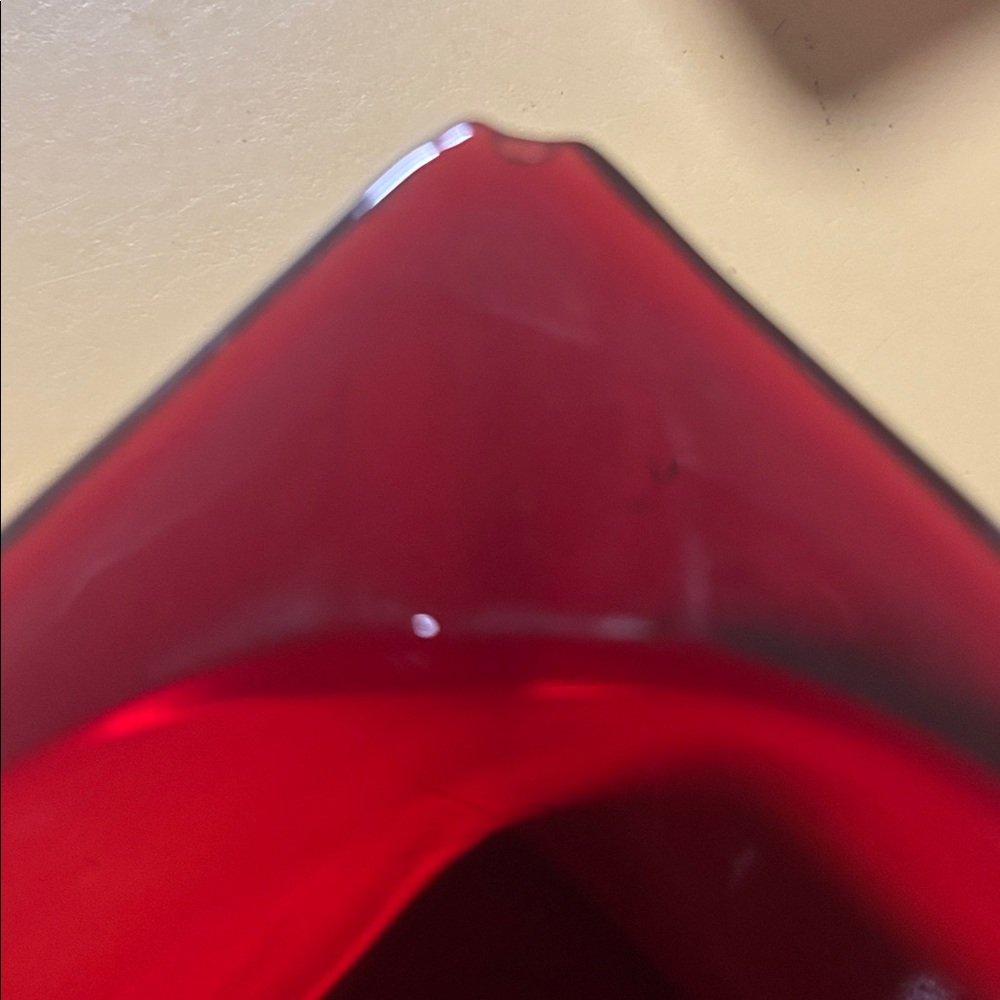 Vintage Ruby Red Ashtrays - Picture 3 of 3